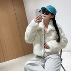 Rani Faux-Fur Trim Short Winter Jacket