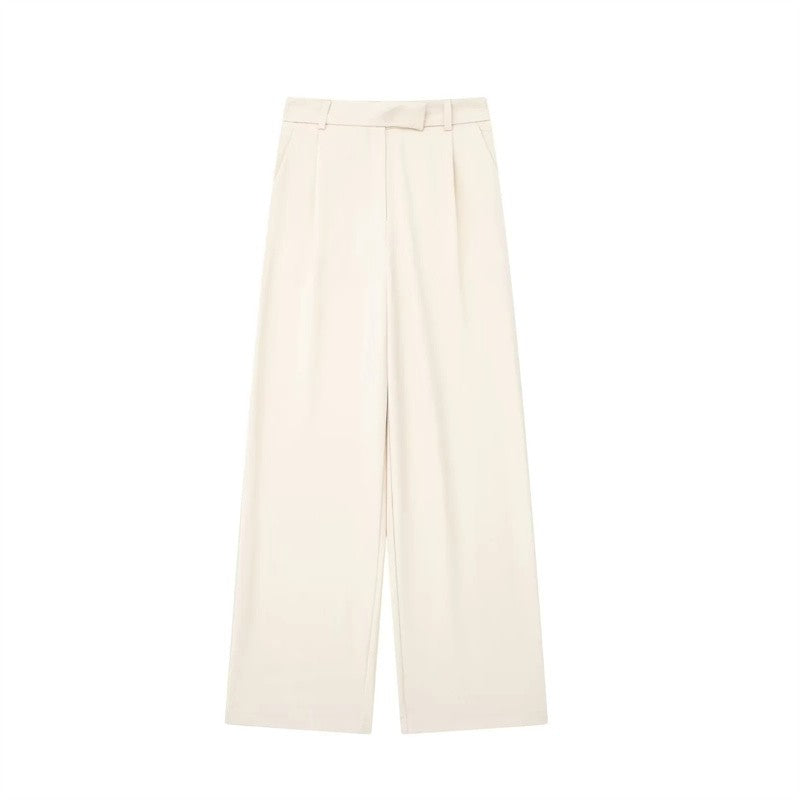 Maya High-Rise Wide-Leg Office Trousers