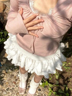 Luna Tiered Ruffle Mini Skirt