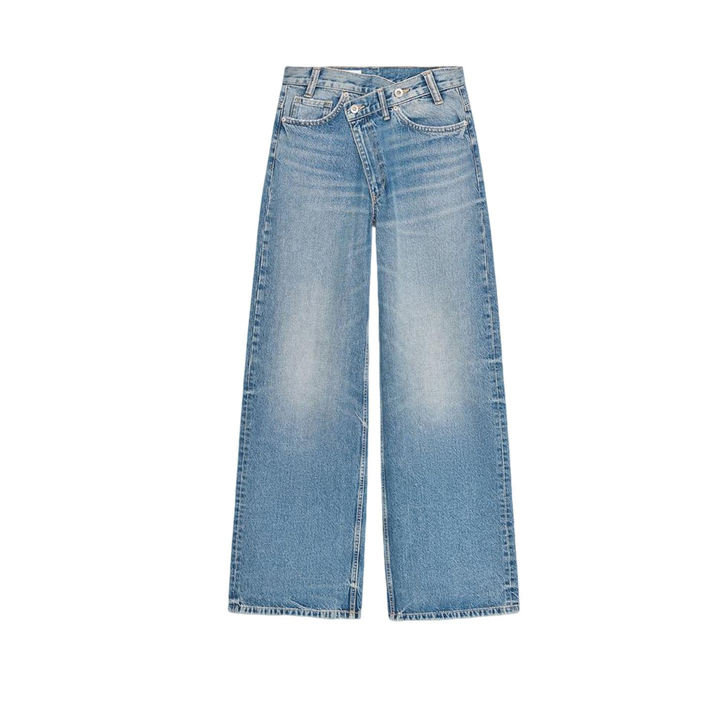 Ivy High-Waisted Double-Button Jeans