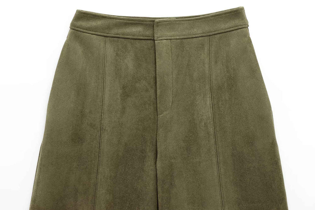 Marielle Faux-Suede Jacket & Bermuda Shorts Set