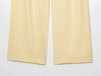 Odette Buttoned Vest & Straight-Leg Pants Set
