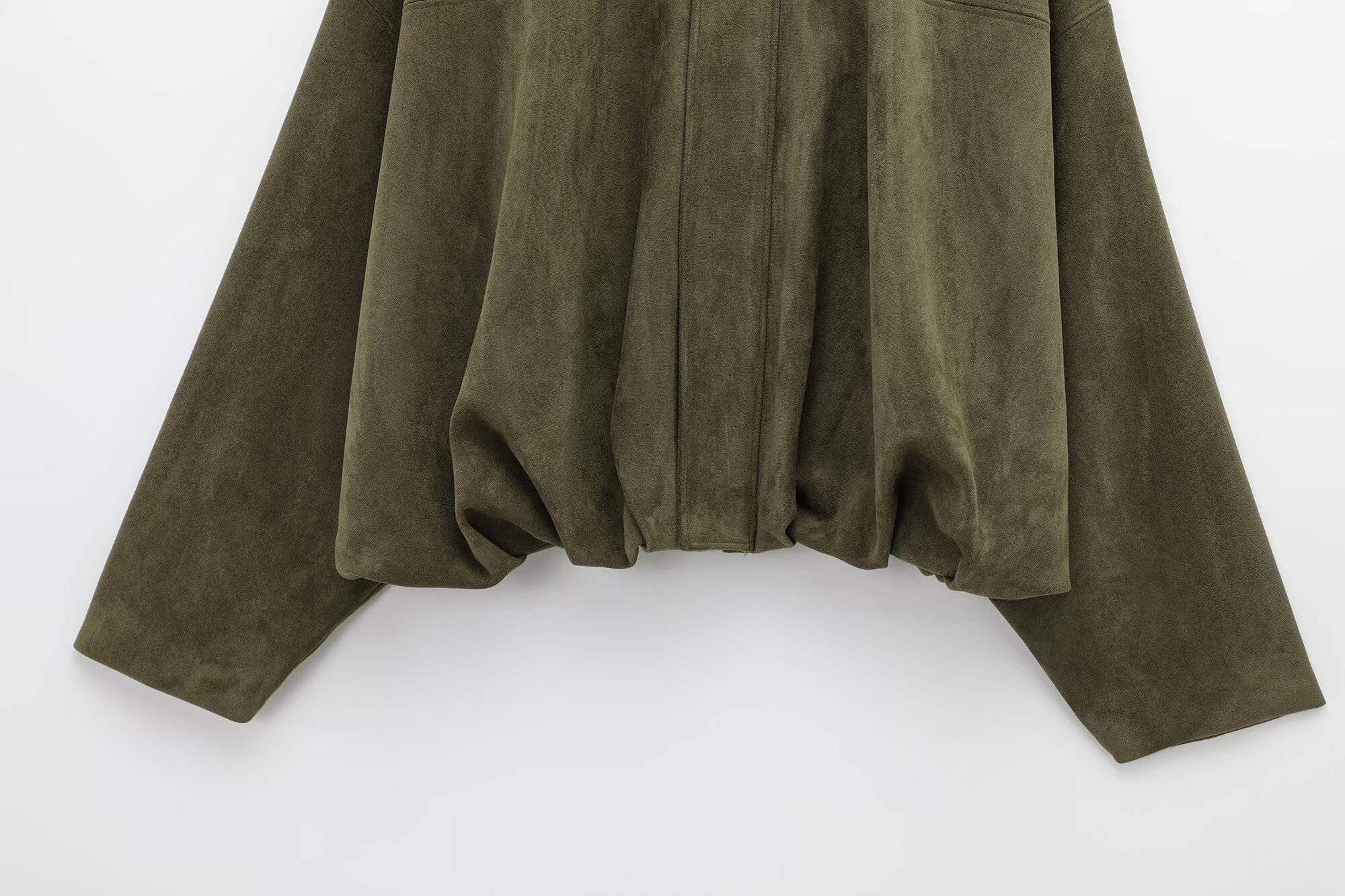 Marielle Faux-Suede Jacket & Bermuda Shorts Set