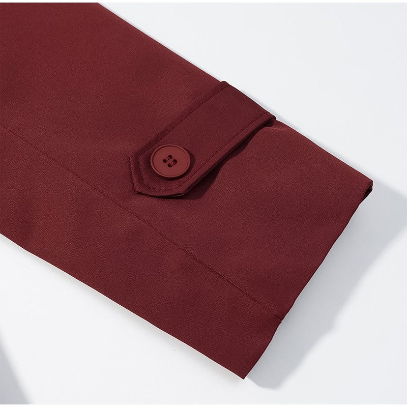 Senhora cor sólida rendas até jaqueta elegante chique manga comprida lapela botão solto casaco outono estilo rua nova jaqueta outerwear 2025