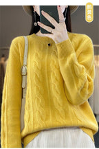 Feminino 100% lã merino camisola o pescoço manga longa cashmere malhas pulôver aliselect moda outono inverno roupas topos