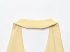 Odette Buttoned Vest & Straight-Leg Pants Set
