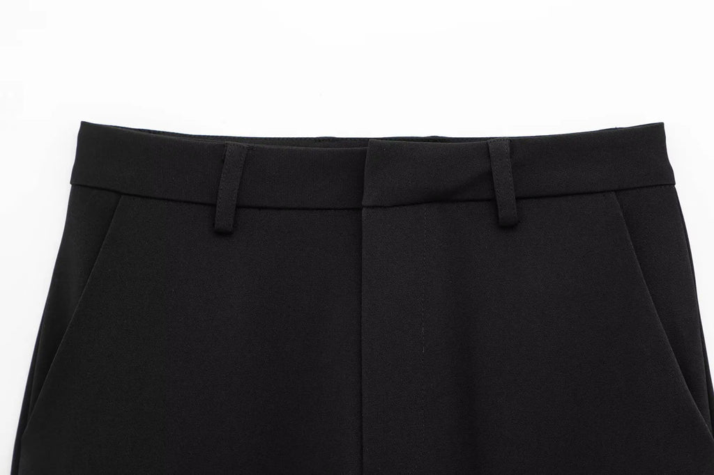 Noelle Zip-Front Wide-Leg Set