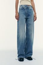 Ivy High-Waisted Double-Button Jeans