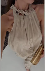 Aveline Beaded Vest & Balloon Pants Set