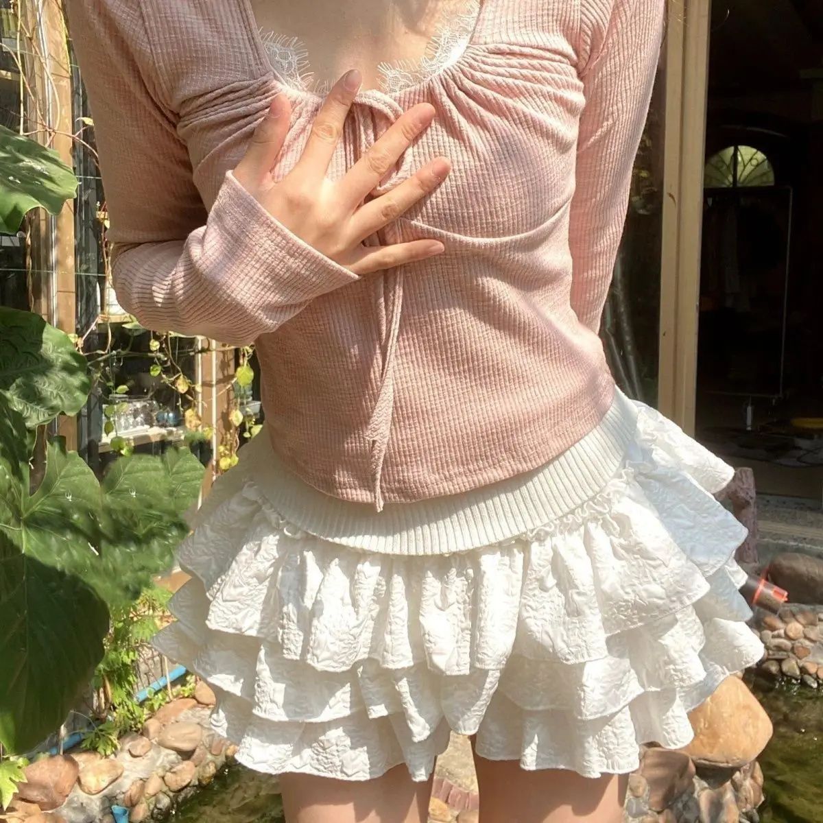 Luna Tiered Ruffle Mini Skirt