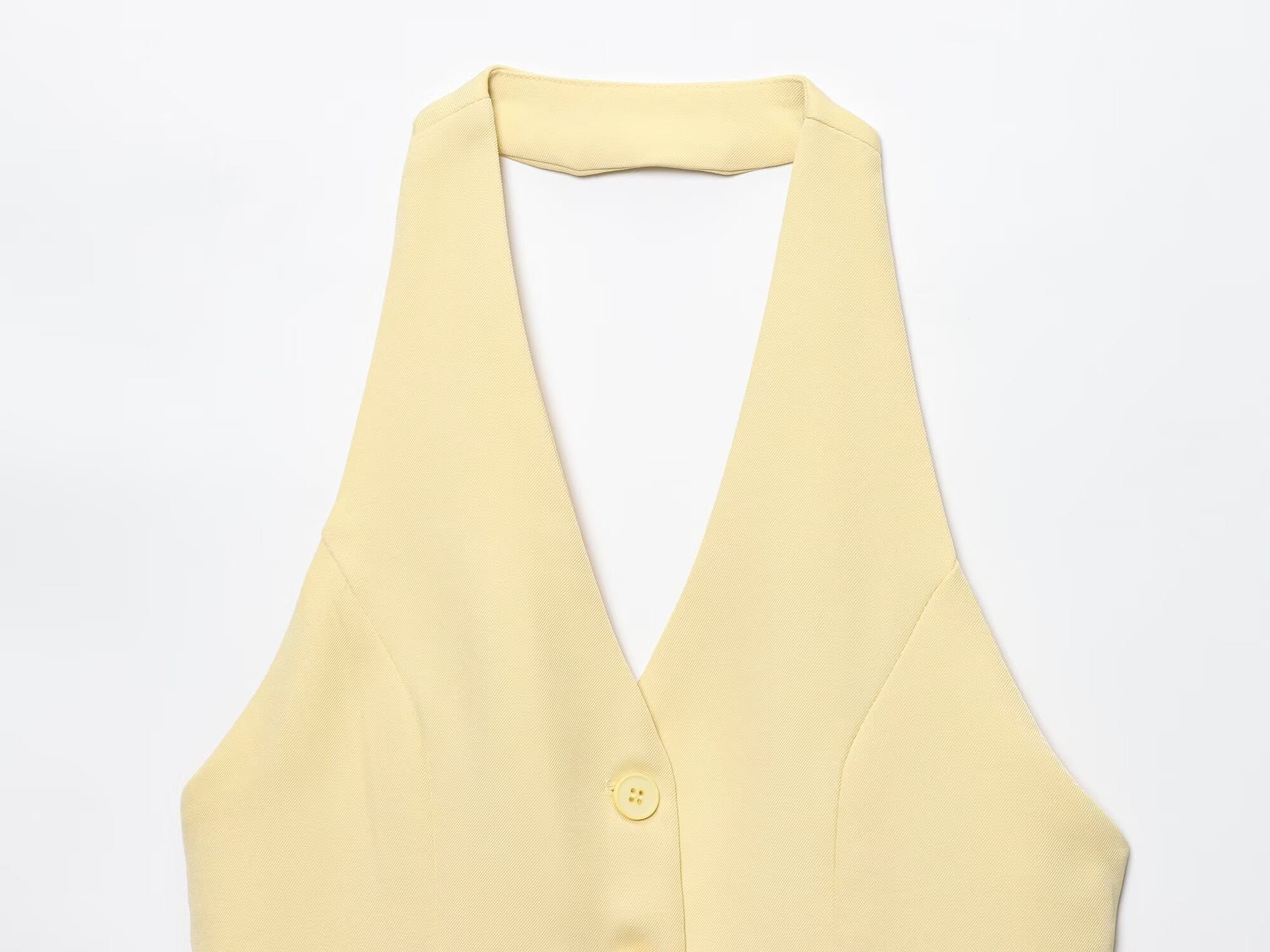 Odette Buttoned Vest & Straight-Leg Pants Set