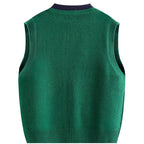 Margot Plaid V-Neck Knit Vest