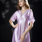Serene Satin Chemise Nightgown