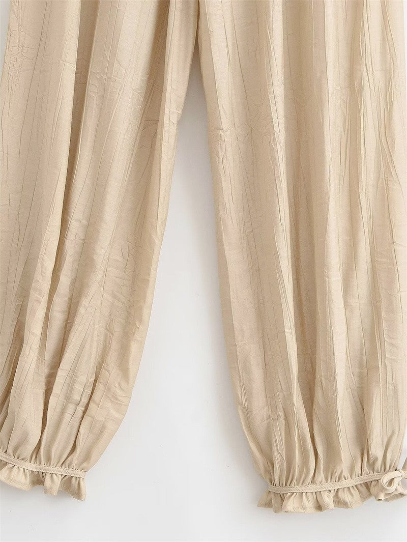 Aveline Beaded Vest & Balloon Pants Set