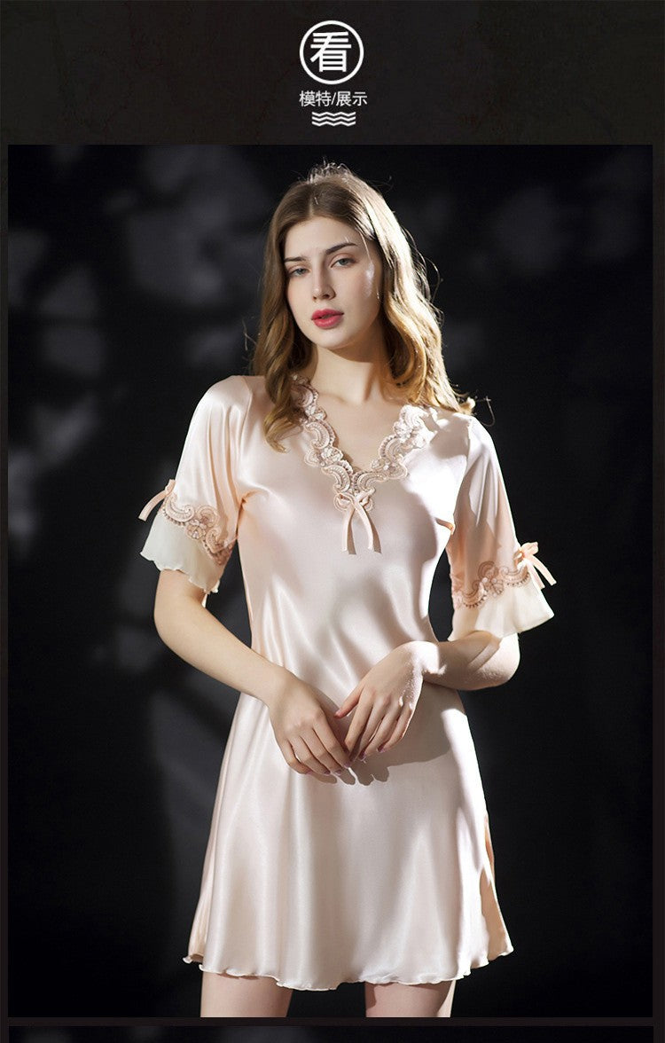 Serene Satin Chemise Nightgown