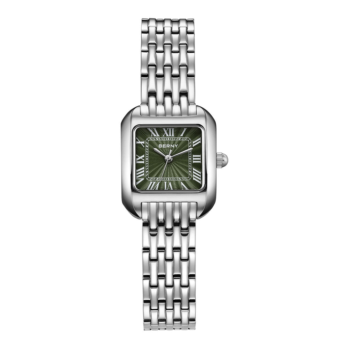 BERNY Square Stainless Steel Quartz Watch