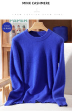 Outono e inverno novo suéter de caxemira de vison feminino curto grosso semi-gola alta camisa de fundo cor sólida simples topo