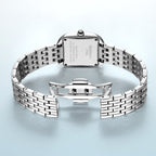 BERNY Square Stainless Steel Quartz Watch