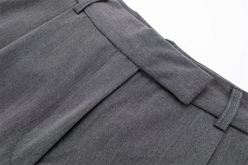 Maya High-Rise Wide-Leg Office Trousers