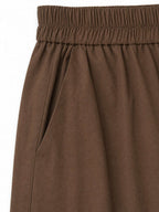 XIAOGULI Caramel Brown Harem Pants