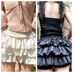 Luna Tiered Ruffle Mini Skirt