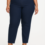 Plus Size Denim Ankle Jeans with Back Pockets